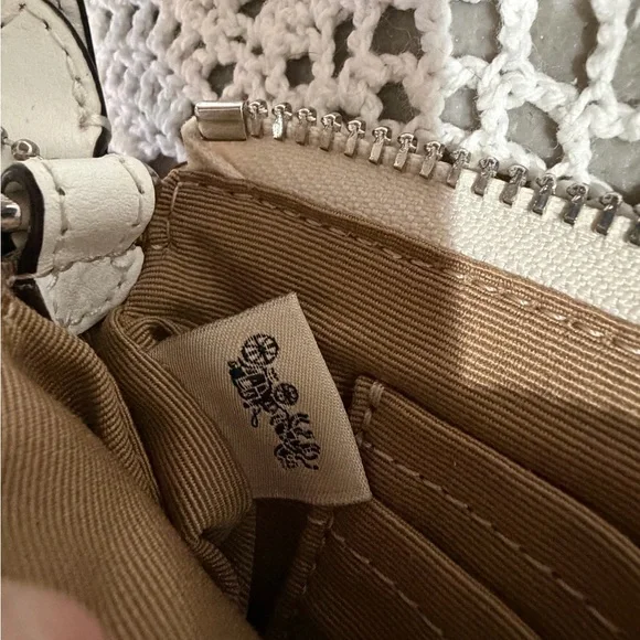 Coach White Wristlet with Floral Accents - Picture 5 of 6